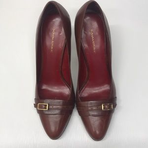 Banana Republic Red Burgundy Career Heels 8.5